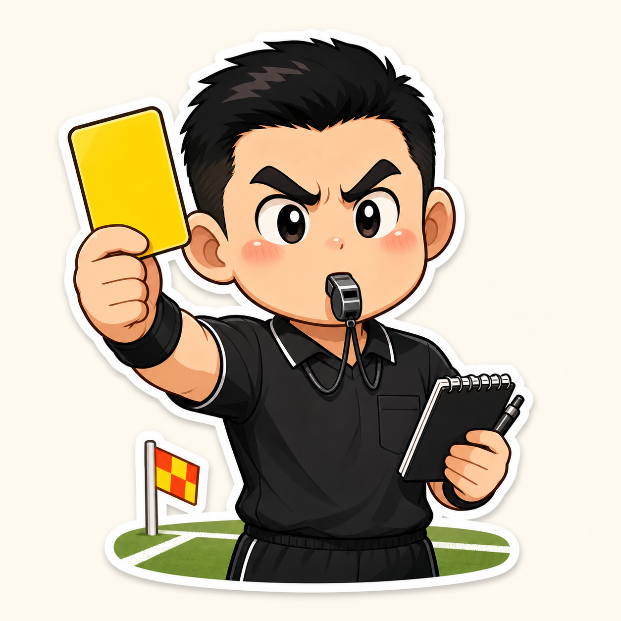 黄牌连发裁判角色图