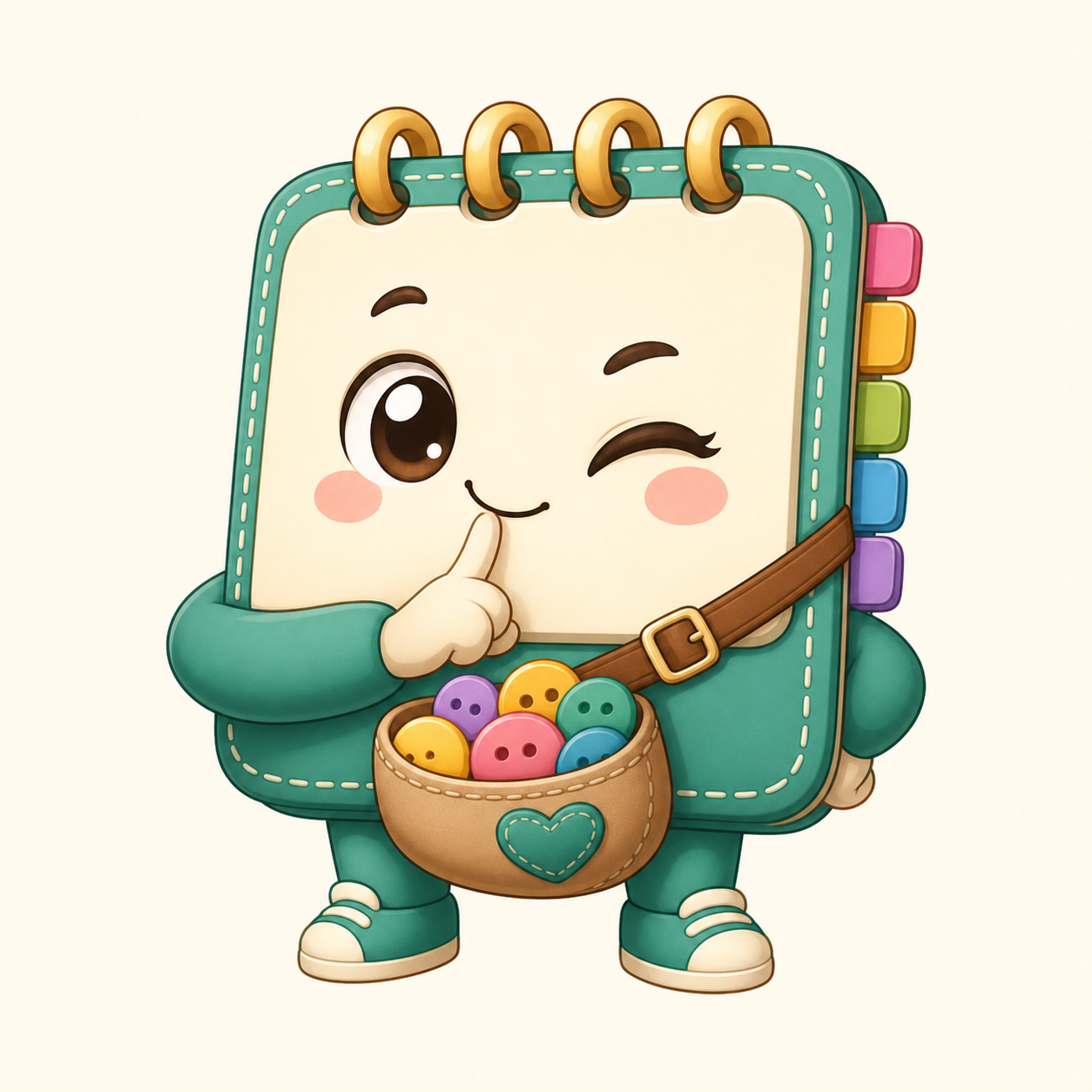 365 Buttons Cartoon Pack 角色圖