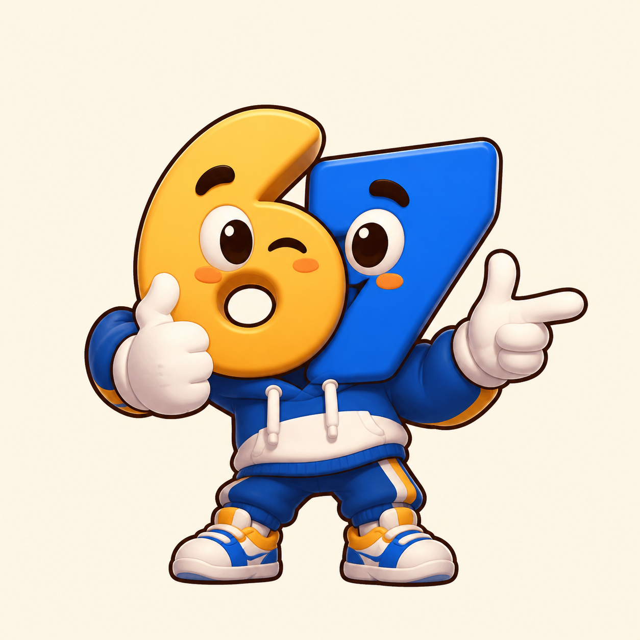 6-7 Number Meme character image