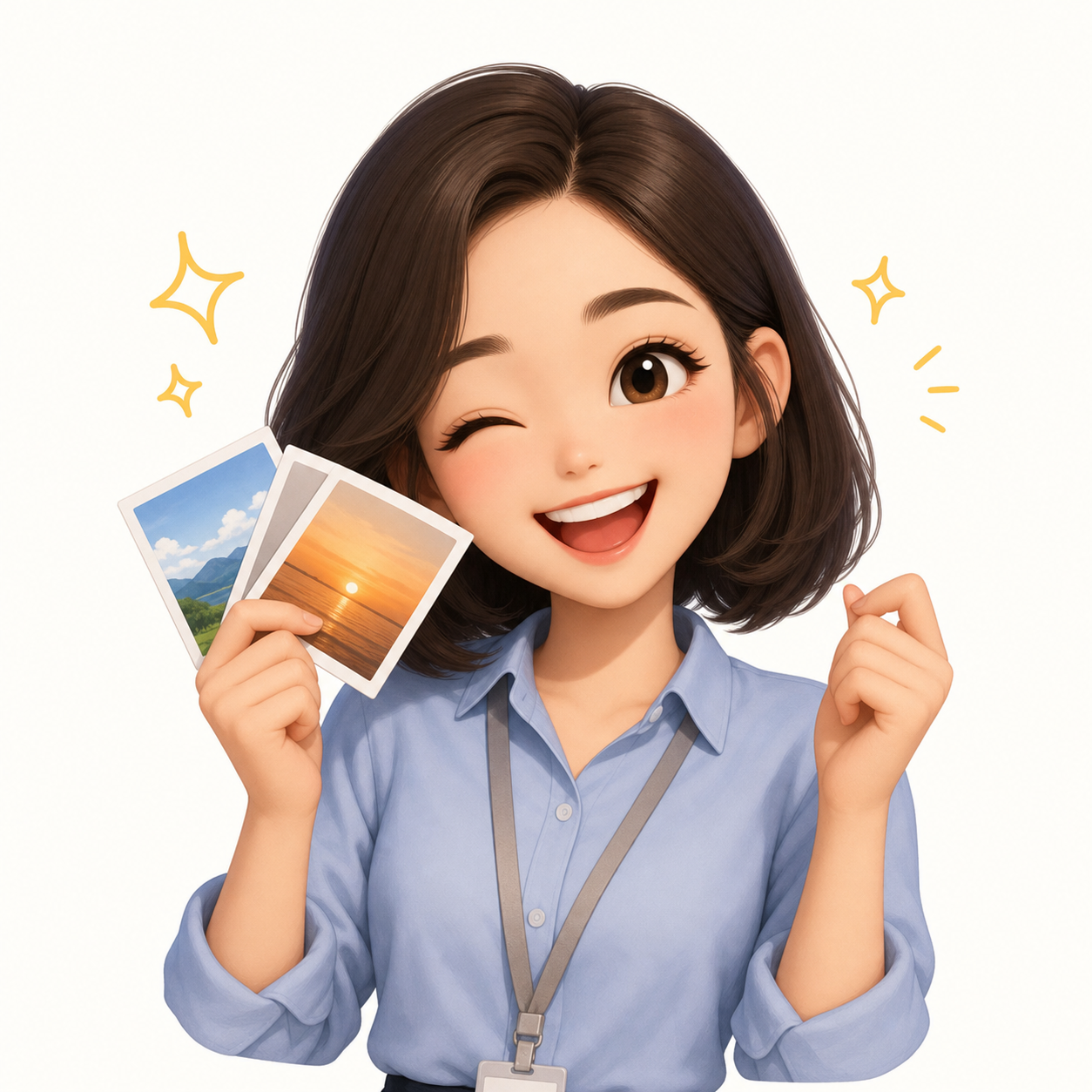 Stock Photo Proud Sticker Pack 캐릭터 이미지