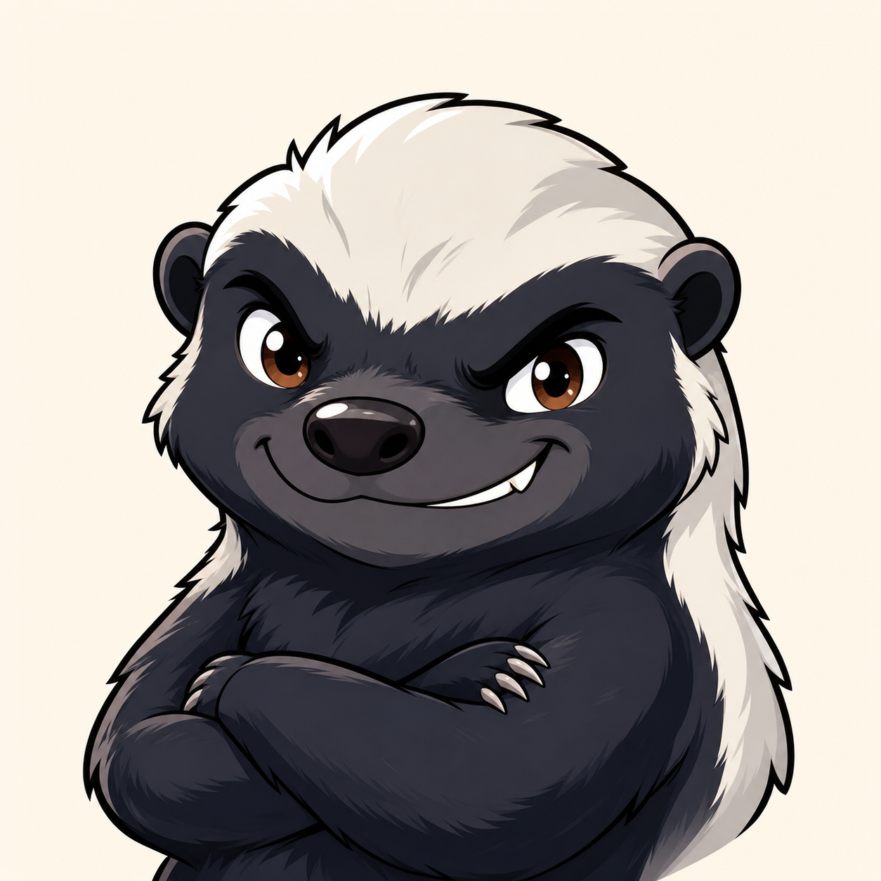 Honey Badger Cartoon Sticker Pack 캐릭터 이미지