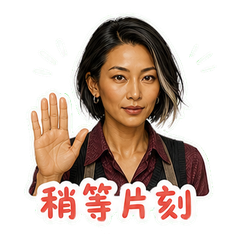 后台发型师闻岚 sticker 4