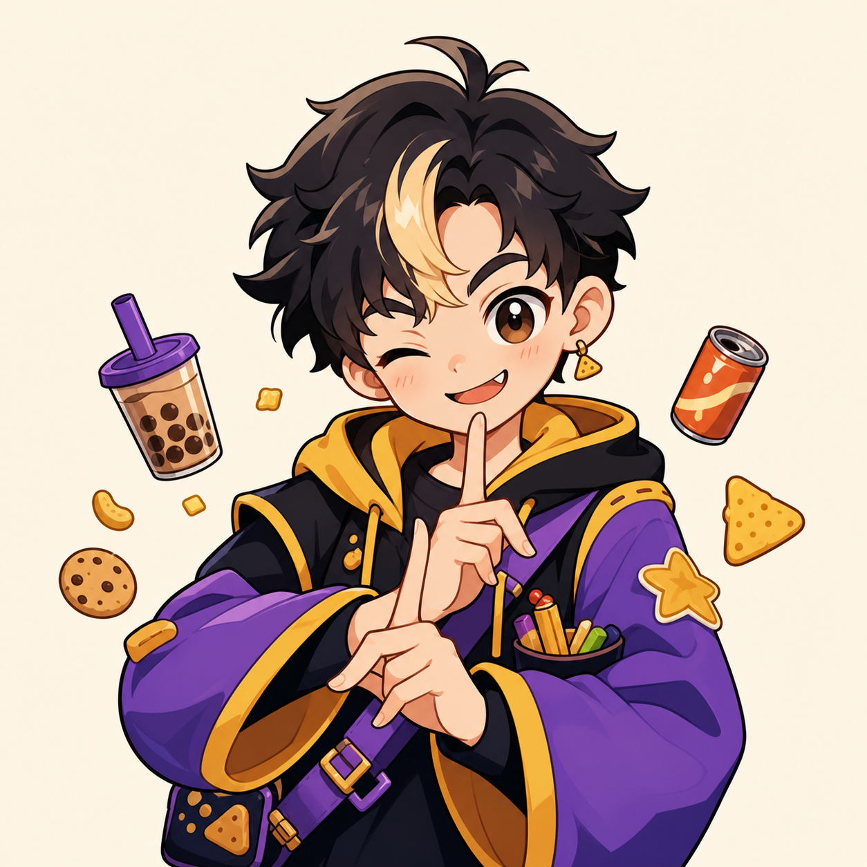 Food Jutsu Sticker Pack 캐릭터 이미지