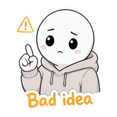 Today I Will Tiny Guy sticker 4