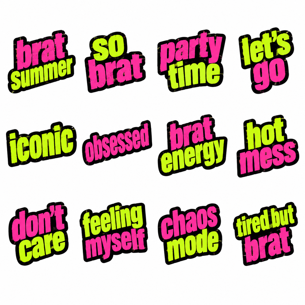 Imagen del personaje de Brat Summer Sticker Pack