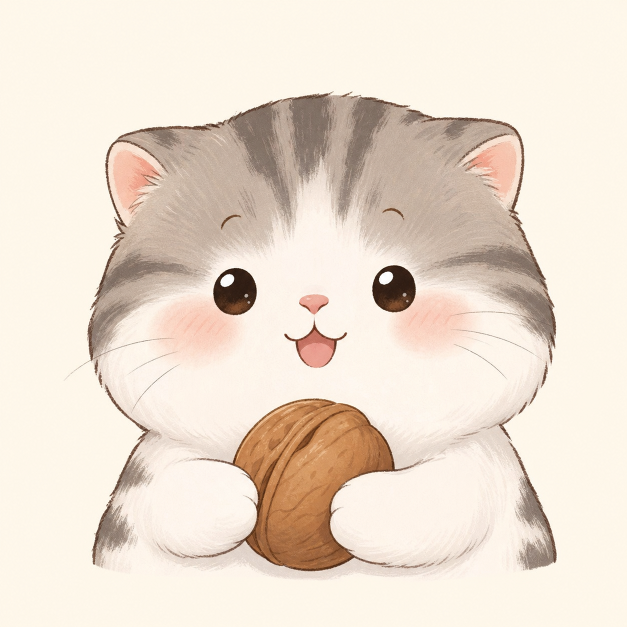 囤粮圆脸猫角色图