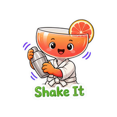 Cocktail Jiu Jitsu Stickers #3
