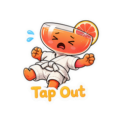 Cocktail Jiu Jitsu Stickers #2