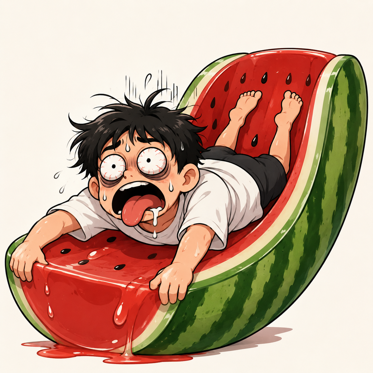 Enough Internet Watermelon Slide character image