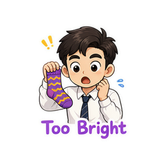 Quirky Socks Office Stickers #2