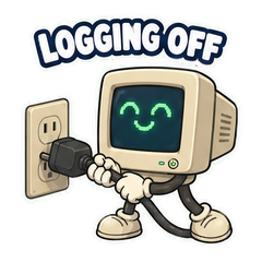 If You Log Out 2007 Nostalgia sticker 1