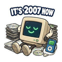 If You Log Out 2007 Nostalgia sticker 2