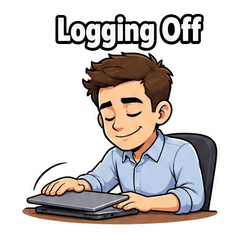 Closing Laptop Meme Pack sticker 3