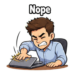 Closing Laptop Meme Pack sticker 2