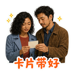 候船厅里的默契 sticker 1