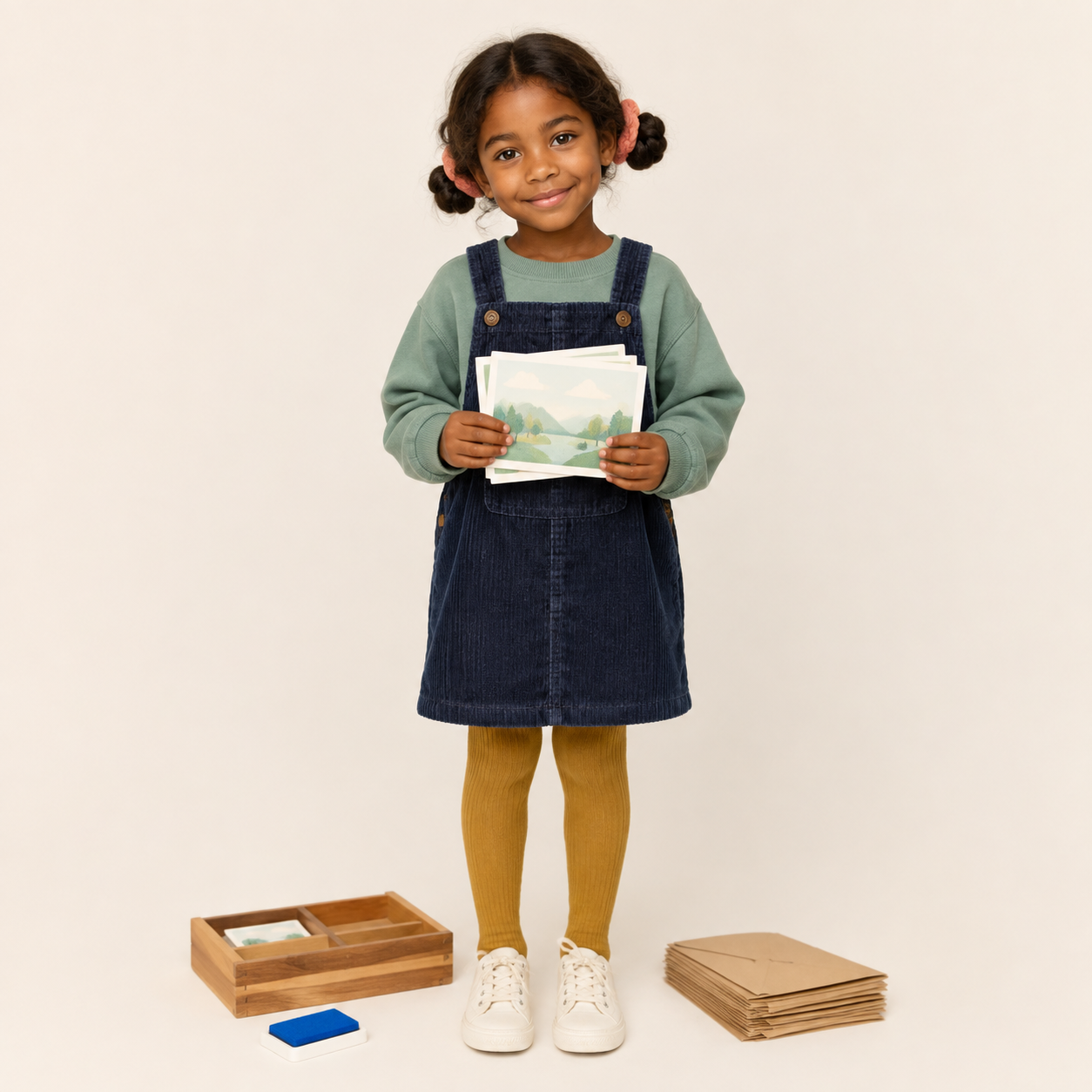 Zara at the Postcard Table character image