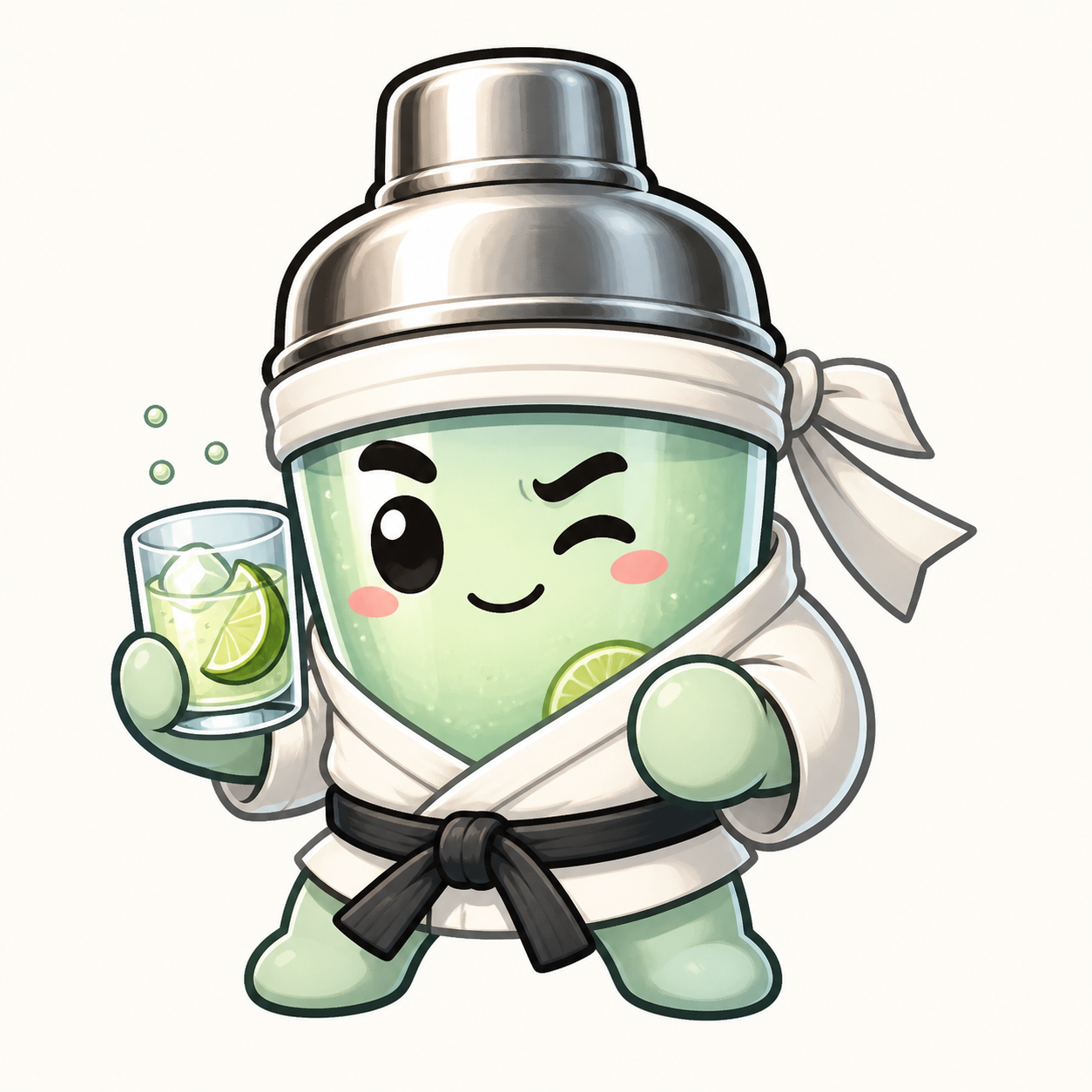 Cocktail Jiu Jitsu Stickers角色图
