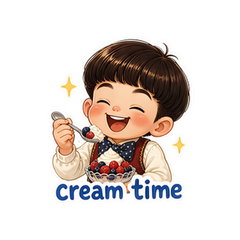 Berries And Cream Cartoon Sticker Pack #2