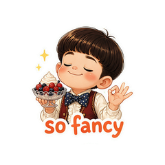Berries And Cream Cartoon Sticker Pack #4