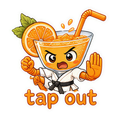 Cocktail Jiu Jitsu Stickers #1