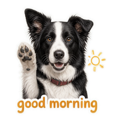 Border Collie Notes sticker 1
