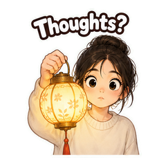 Thoughts On Lanterns Meme Stickers sticker 1