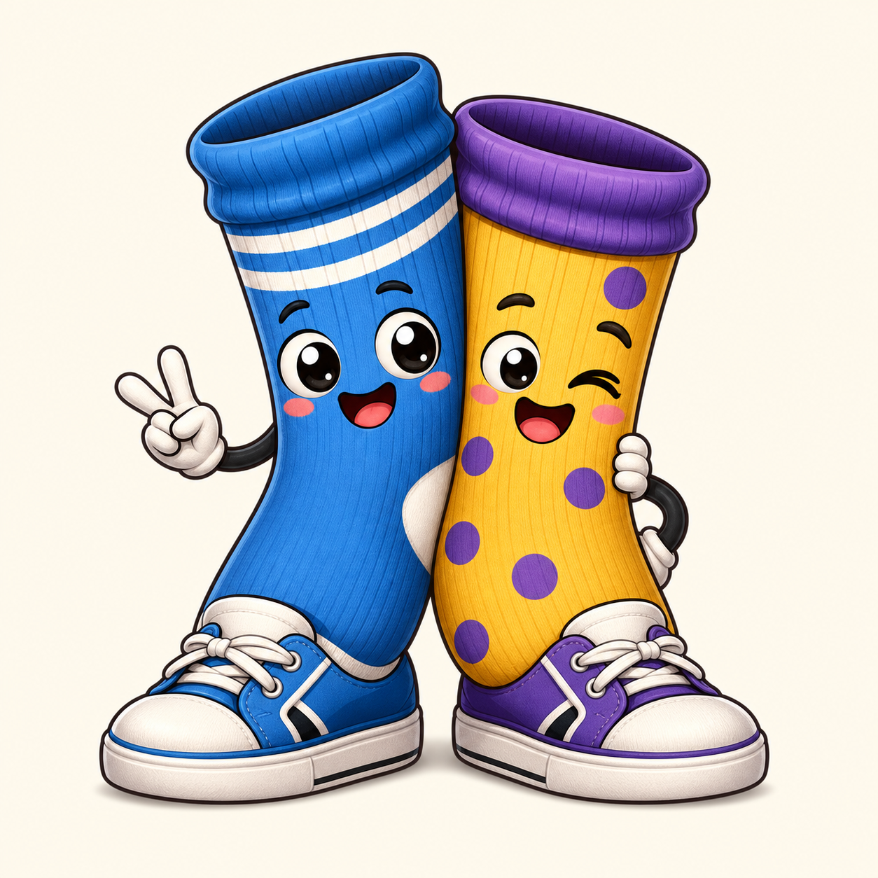 Quirky Socks Sticker Pack角色图