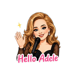 Adele Fan Support Sticker Pack sticker 1