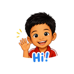 Cheerful Boy Chat Reactions sticker 1