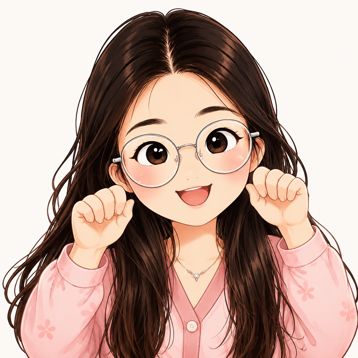眼镜妹搞笑日常角色图