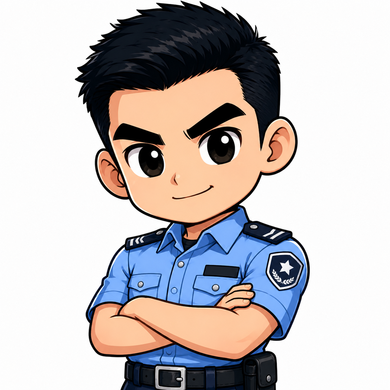 执勤小哥日常角色图