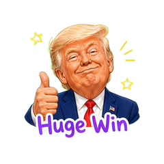 Trump Cartoon Reactions sticker 3