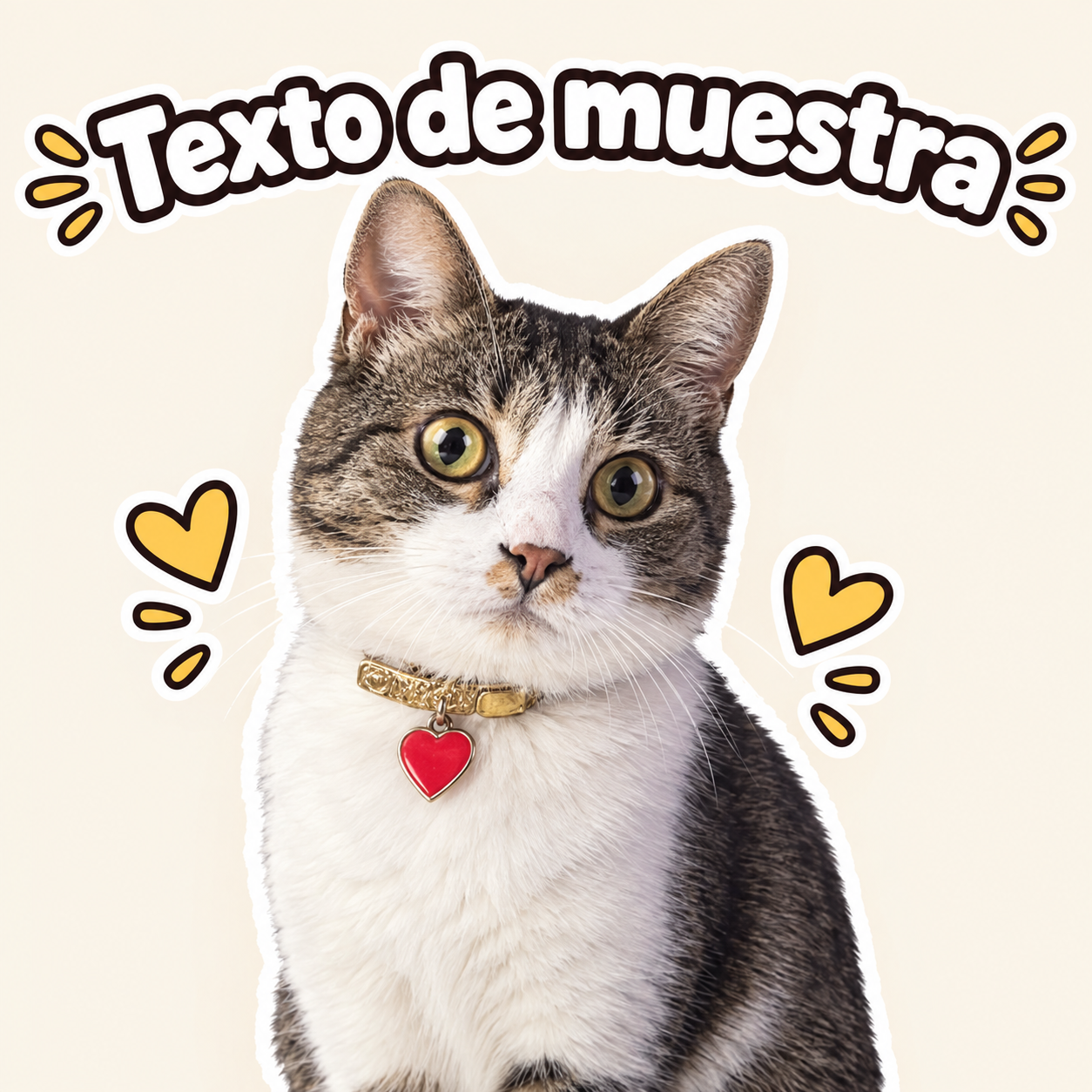 Imagen del personaje de Gatito Atigrado Reacciones Diarias